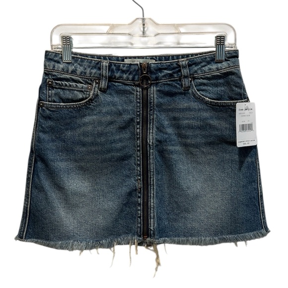 Free People Dresses & Skirts - Free People We The Free Denim Mini Skirt with Zipper - NWT! 25